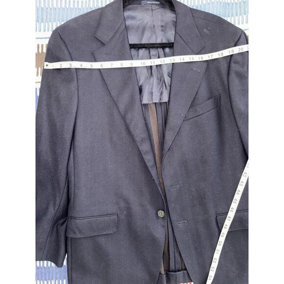 Ermenegildo Zegna Traveller Micronsphere Wool Navy Blue Suit Jacket US 42R EU 56 - Picture 7 of 11
